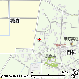 山形県山形市門伝26周辺の地図