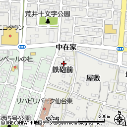 長喜城公園周辺の地図
