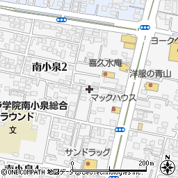 宮城県仙台市若林区南小泉2丁目14-35周辺の地図