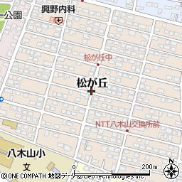 宮城県仙台市太白区松が丘周辺の地図