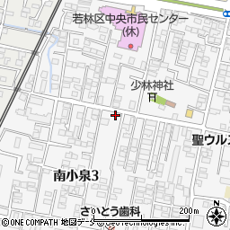 宮城県仙台市若林区南小泉3丁目4-5周辺の地図