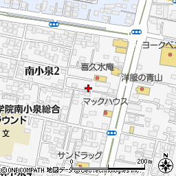 宮城県仙台市若林区南小泉2丁目13-13周辺の地図