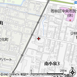 宮城県仙台市若林区南小泉3丁目1-3周辺の地図