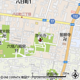 淨光寺周辺の地図
