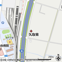 宮城県仙台市若林区荒井矢取東周辺の地図