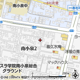 宮城県仙台市若林区南小泉2丁目8-12周辺の地図