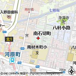 宮城県仙台市若林区南石切町周辺の地図
