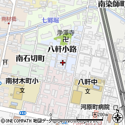 宮城県仙台市若林区八軒小路23-22周辺の地図