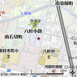 宮城県仙台市若林区八軒小路23-39周辺の地図