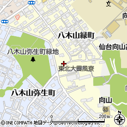 宮城県仙台市太白区八木山緑町15周辺の地図