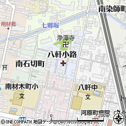 宮城県仙台市若林区八軒小路23-21周辺の地図