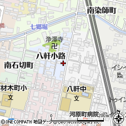 宮城県仙台市若林区八軒小路24周辺の地図