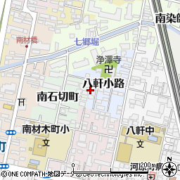 宮城県仙台市若林区八軒小路周辺の地図