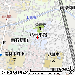 宮城県仙台市若林区八軒小路23周辺の地図