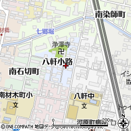 宮城県仙台市若林区八軒小路23-33周辺の地図