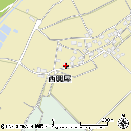 新潟県村上市西興屋650周辺の地図