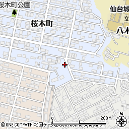 宮城県仙台市太白区桜木町22-55周辺の地図