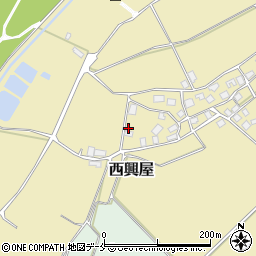 新潟県村上市西興屋653周辺の地図