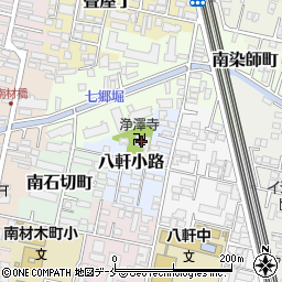 浄沢寺周辺の地図