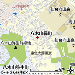 宮城県仙台市太白区八木山緑町17周辺の地図