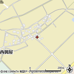 新潟県村上市西興屋435周辺の地図