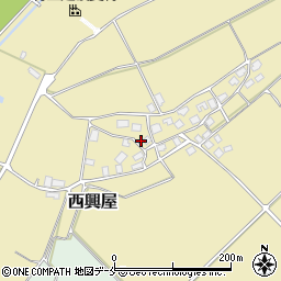 新潟県村上市西興屋634周辺の地図