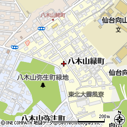 宮城県仙台市太白区八木山緑町14-3周辺の地図