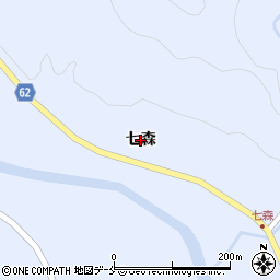 宮城県仙台市太白区秋保町境野（七森）周辺の地図