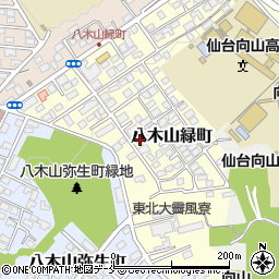 宮城県仙台市太白区八木山緑町17-26周辺の地図