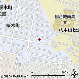 宮城県仙台市太白区桜木町38周辺の地図
