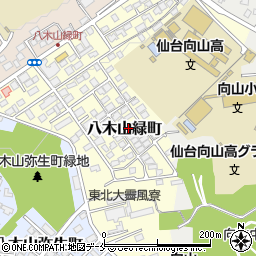 宮城県仙台市太白区八木山緑町18-22周辺の地図