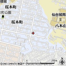 宮城県仙台市太白区桜木町38-23周辺の地図