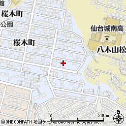 宮城県仙台市太白区桜木町38-4周辺の地図