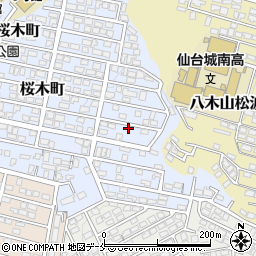 宮城県仙台市太白区桜木町38-5周辺の地図