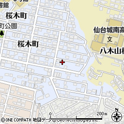 宮城県仙台市太白区桜木町38-3周辺の地図