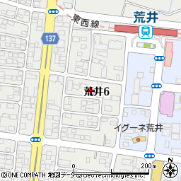 宮城県仙台市若林区荒井6丁目4-6周辺の地図