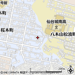 宮城県仙台市太白区桜木町37-8周辺の地図