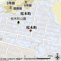 宮城県仙台市太白区桜木町周辺の地図