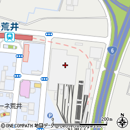 仙台市交通局　地下鉄荒井車両基地・管理室周辺の地図