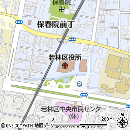 仙台市若林区食品衛生協会周辺の地図