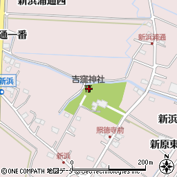 吉窪神社周辺の地図