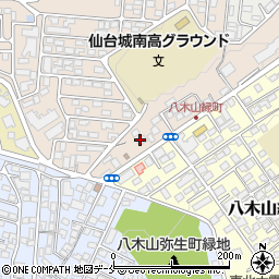 セブンイレブン仙台八木山神社店周辺の地図