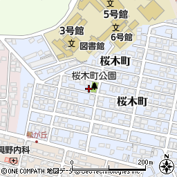 宮城県仙台市太白区桜木町13-15周辺の地図
