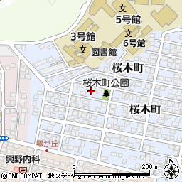 宮城県仙台市太白区桜木町13周辺の地図