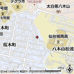 宮城県仙台市太白区桜木町34-2周辺の地図