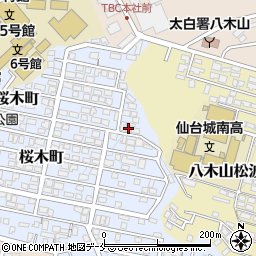 宮城県仙台市太白区桜木町34-3周辺の地図