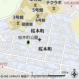 宮城県仙台市太白区桜木町17-18周辺の地図