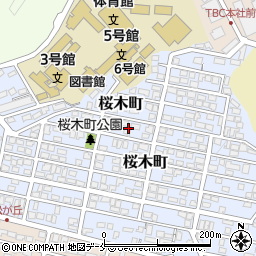 宮城県仙台市太白区桜木町17周辺の地図