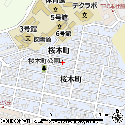 宮城県仙台市太白区桜木町17周辺の地図