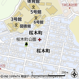 宮城県仙台市太白区桜木町17-7周辺の地図